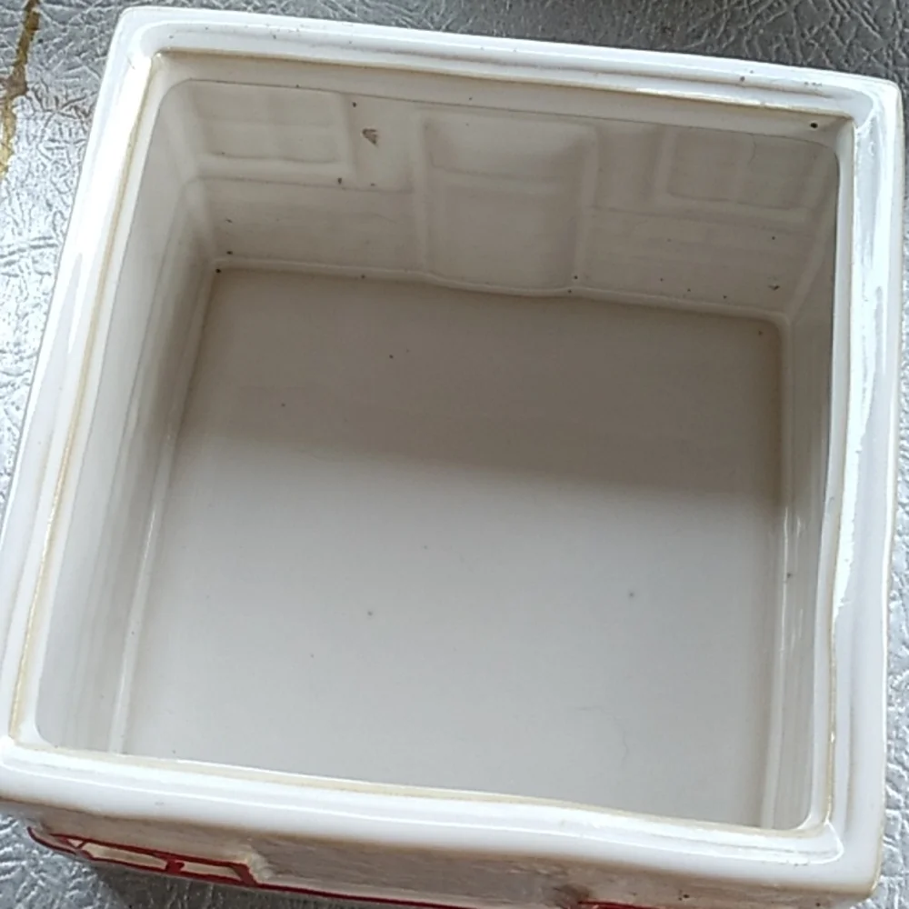 Pottery barn farmhouse shabby chic cookie jar